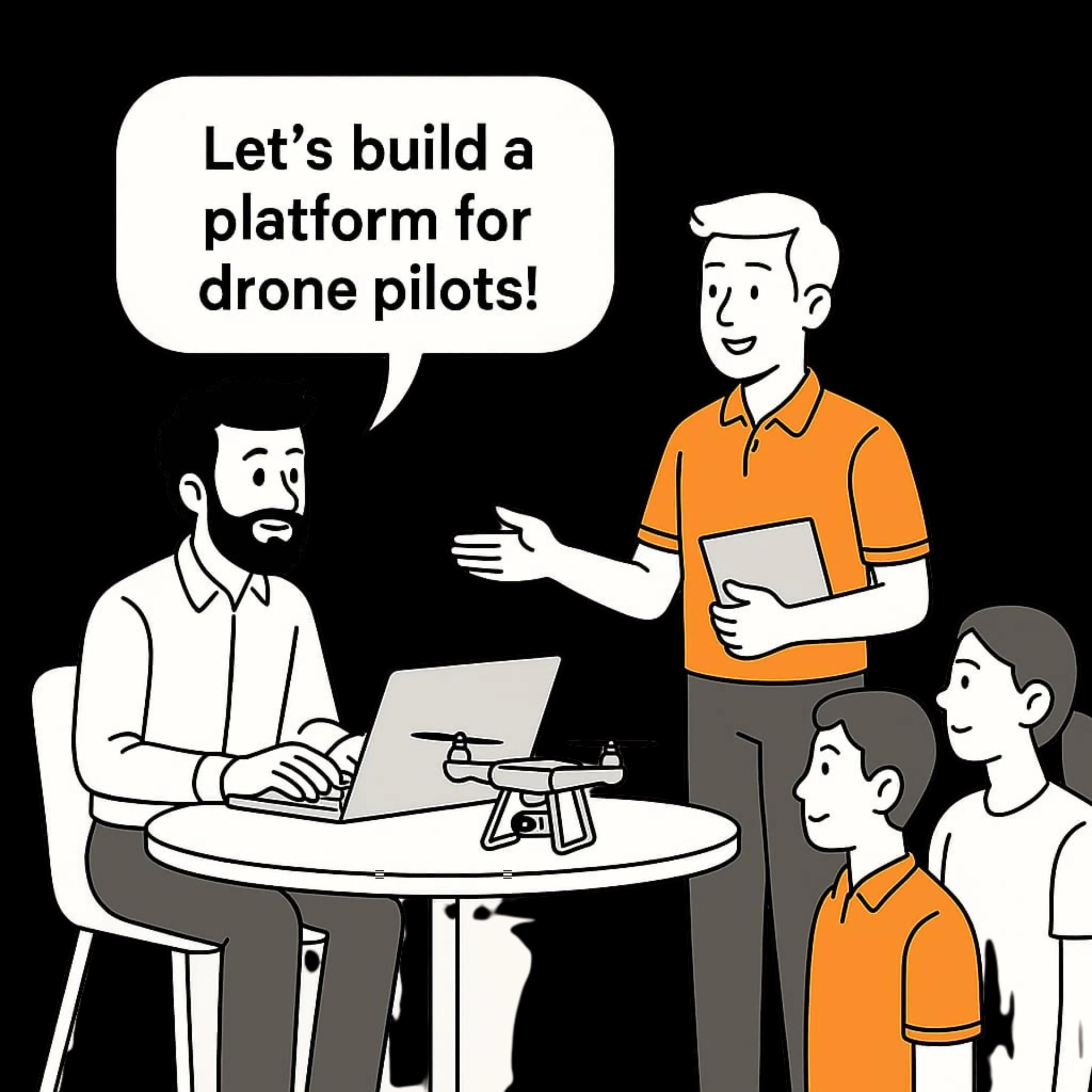 Our passionate team building Drone Mandi