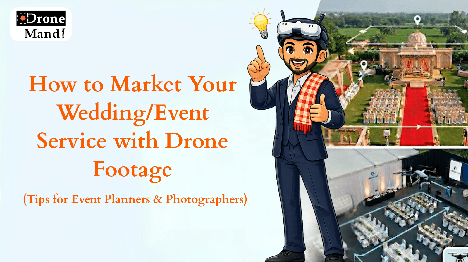 How to Market Your Wedding/Event Service with Drone Footage (Tips for Photographers & Planners)