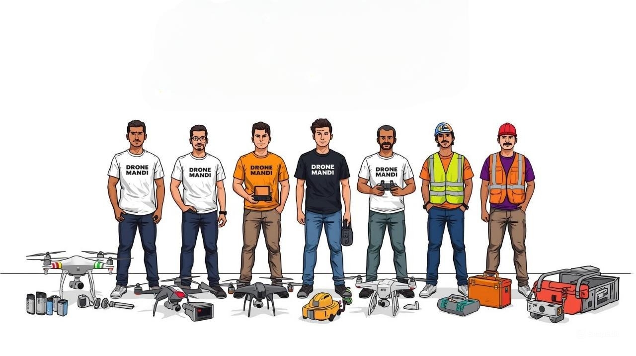 Professional drone pilots background