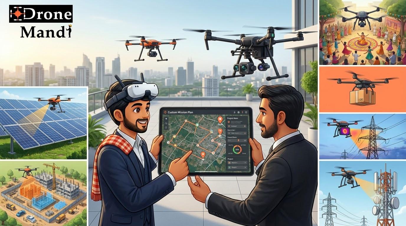 Custom Drone Services in India: How to Book a Drone for a Unique Requirement
