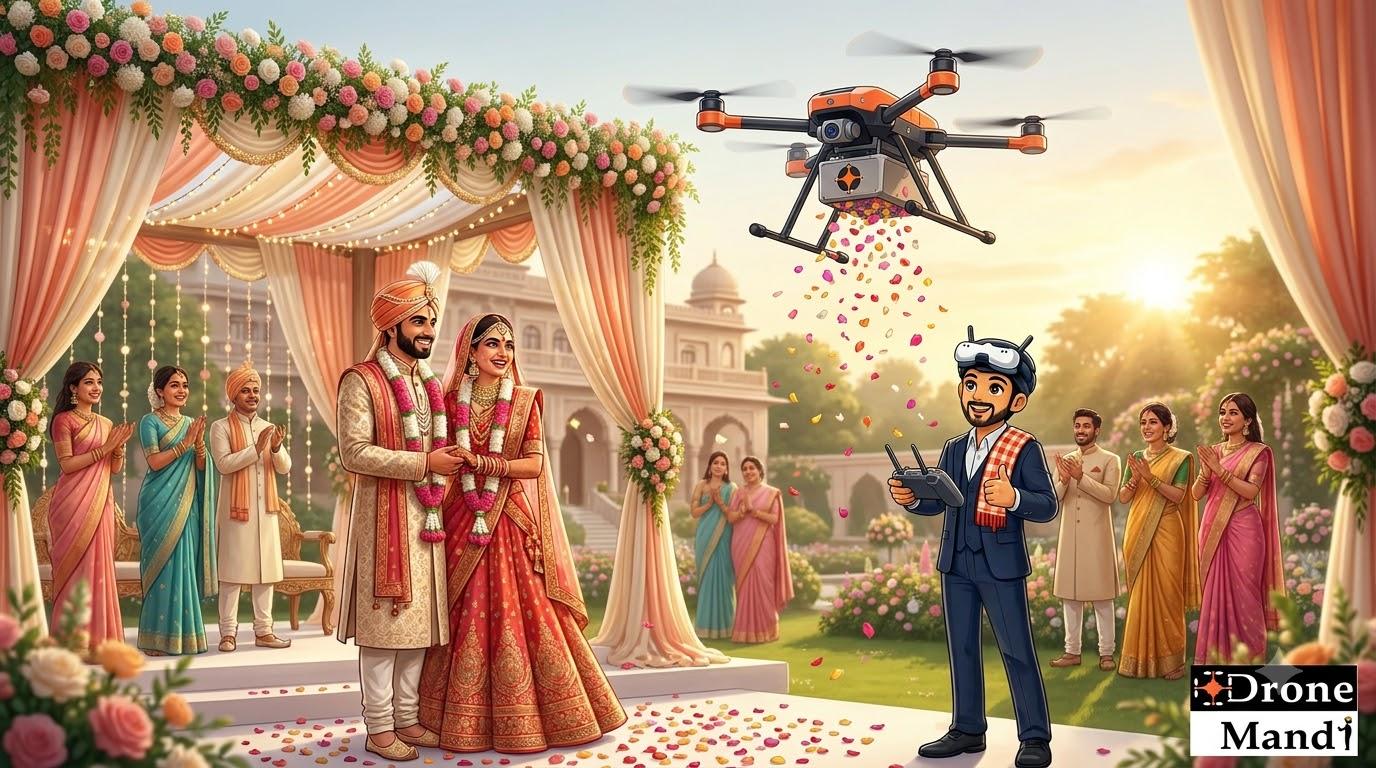 Drone Flower Shower for Weddings: How It Works, Cost & Booking Guide