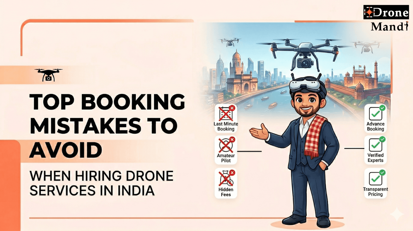 Top Booking Mistakes to Avoid When Hiring a Drone Service in India