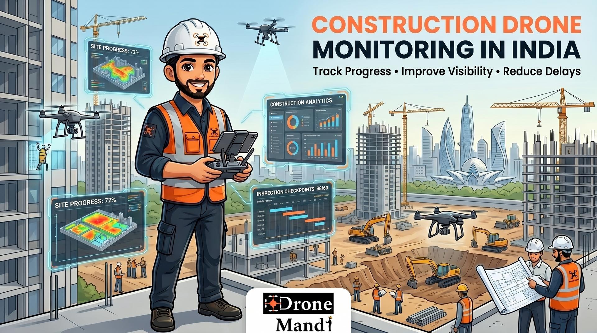 How Drone Mandi Helps Construction Companies Monitor Projects More Efficiently