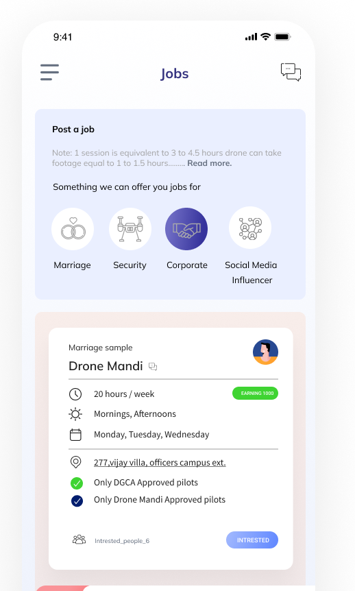 main job page